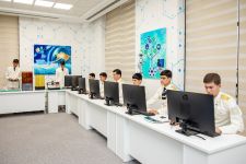 Berdimuhamet Annaýew adyndaky Ýöriteleşdirilen harby mekdebinde robot tehnikasy boýunça ýaryş geçirildi