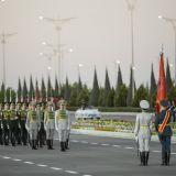 Beýik Ýeňşiň 75 ýyllygy mynasybetli dabaraly harby ýöriş