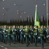 Beýik Ýeňşiň 75 ýyllygy mynasybetli dabaraly harby ýöriş