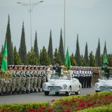 Beýik Ýeňşiň dabaraly harby ýörişinde milli goşunymyzyň kuwwaty
