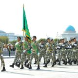 Garaşsyzlygymyzyň 28 ýyllygynyň şanyna harby ýöriş