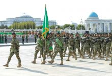 Garaşsyzlygymyzyň 28 ýyllygynyň şanyna harby ýöriş