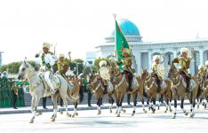 Garaşsyzlygymyzyň 28 ýyllygynyň şanyna harby ýöriş