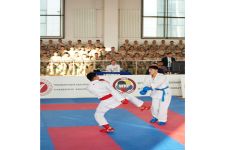 Harby gullukçylaryň arasynda karatedo boýunça sport ýaryşy geçirildi