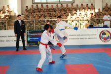 Harby gullukçylaryň arasynda karatedo boýunça sport ýaryşy geçirildi