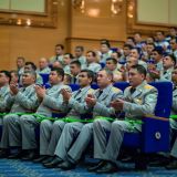 Türkmenistanyň Ýaragly Güýçleriniň serkerdelerine nobatdaky harby atlary dakyldy