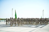 Türkmenistanyň Garaşsyzlyk güni mynasybetli dabaraly harby ýöriş geçirildi