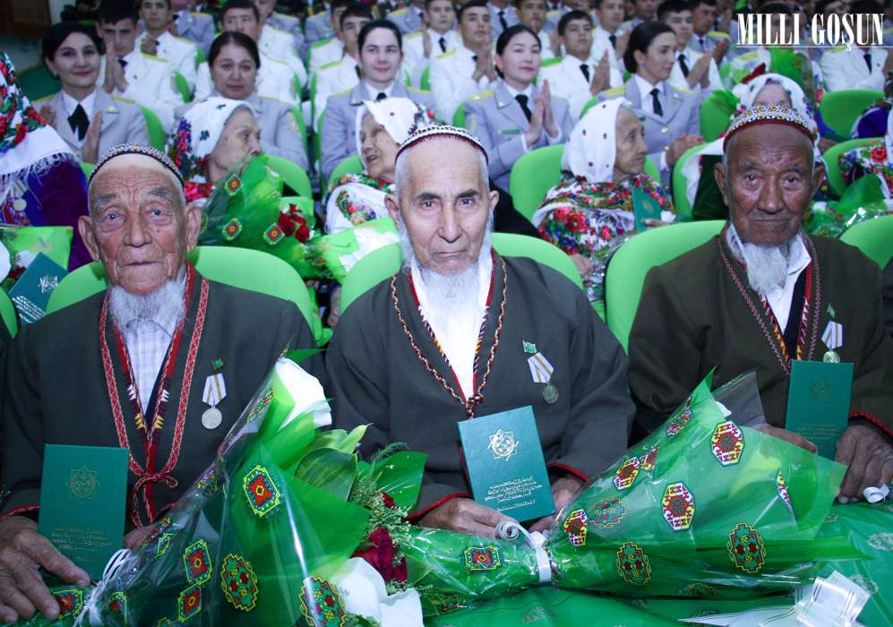 Beýik Ýeňşe goşant goşan daşoguzly weteranlar sylaglanyldy