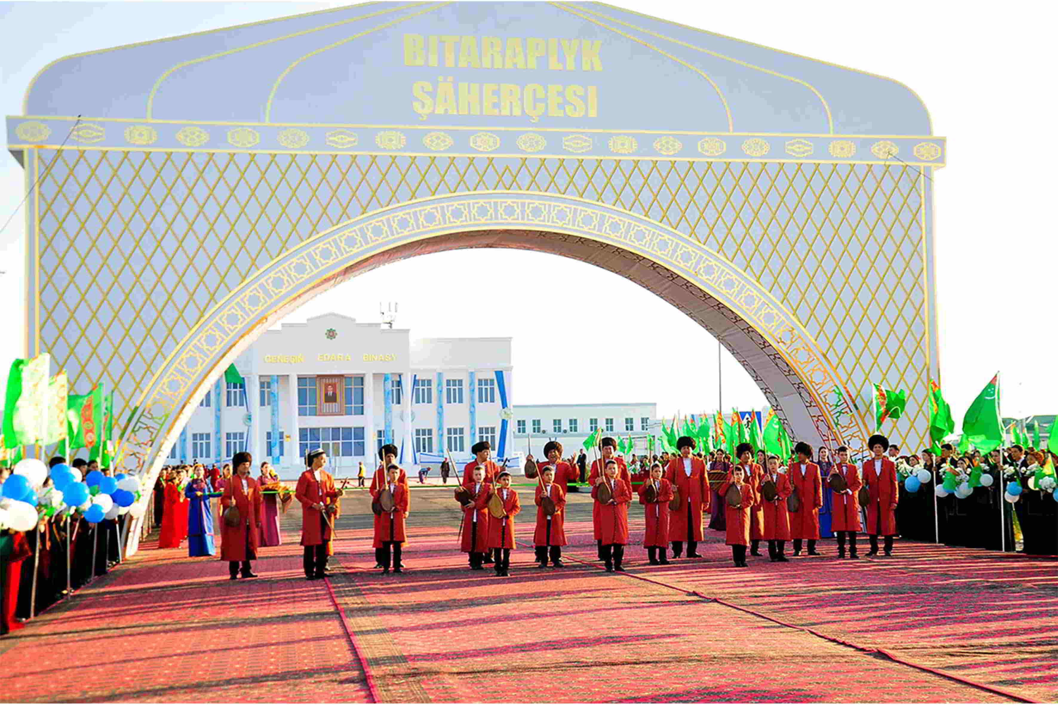 Daşoguz welaýatynda täze şäherçe dabaraly açyldy