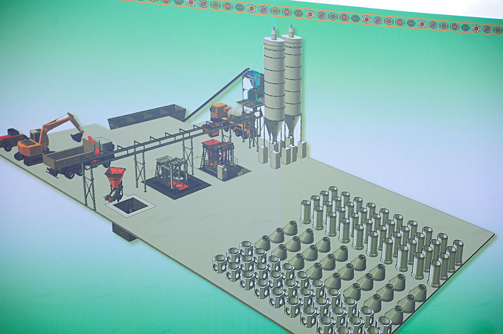 Demir beton önümlerini öndürýän kärhananyň düýbi tutuldy