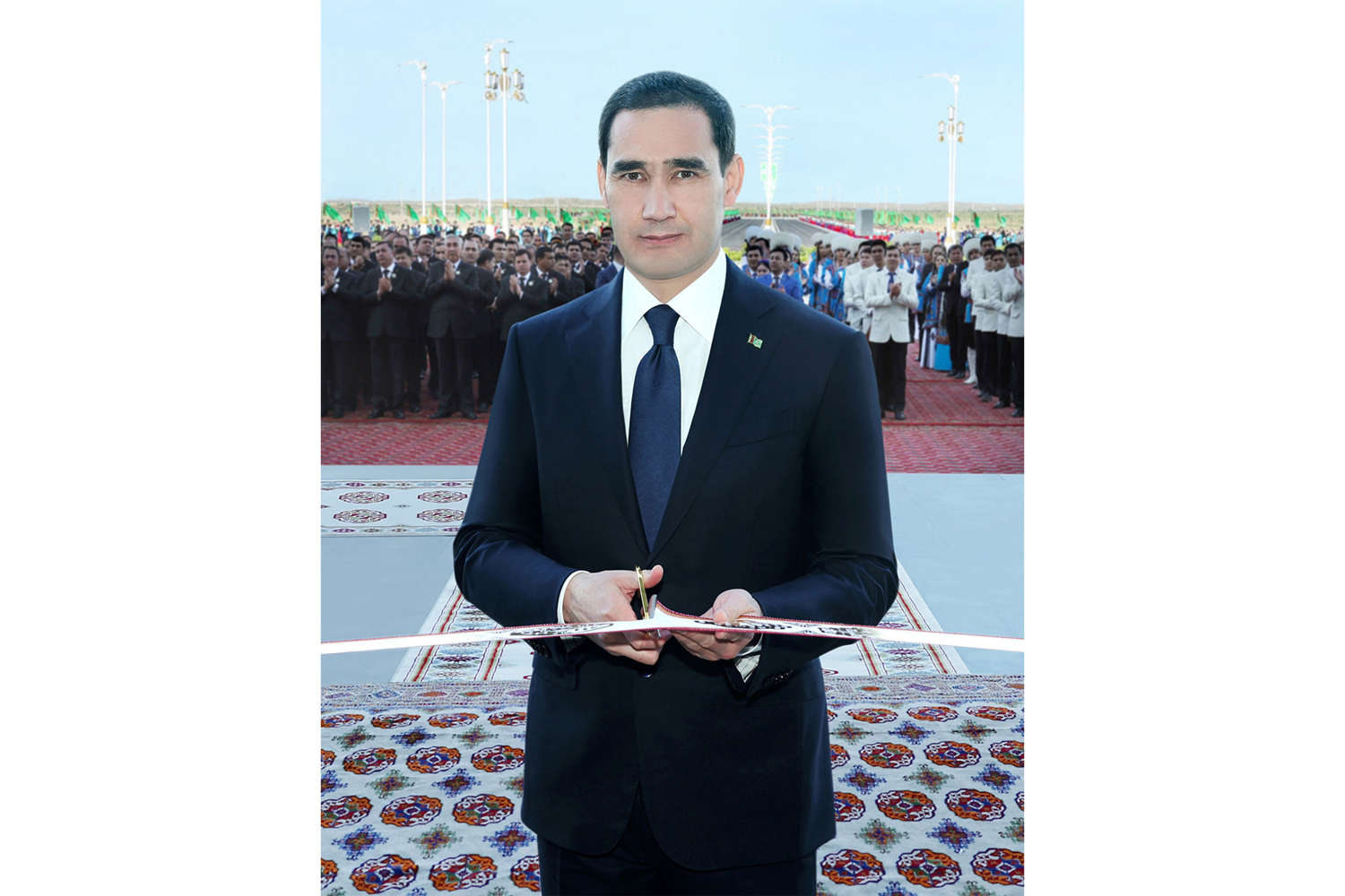 Döwlet Baştutanymyz Balkanabat Halkara howa menziliniň açylyş dabarasyna gatnaşdy