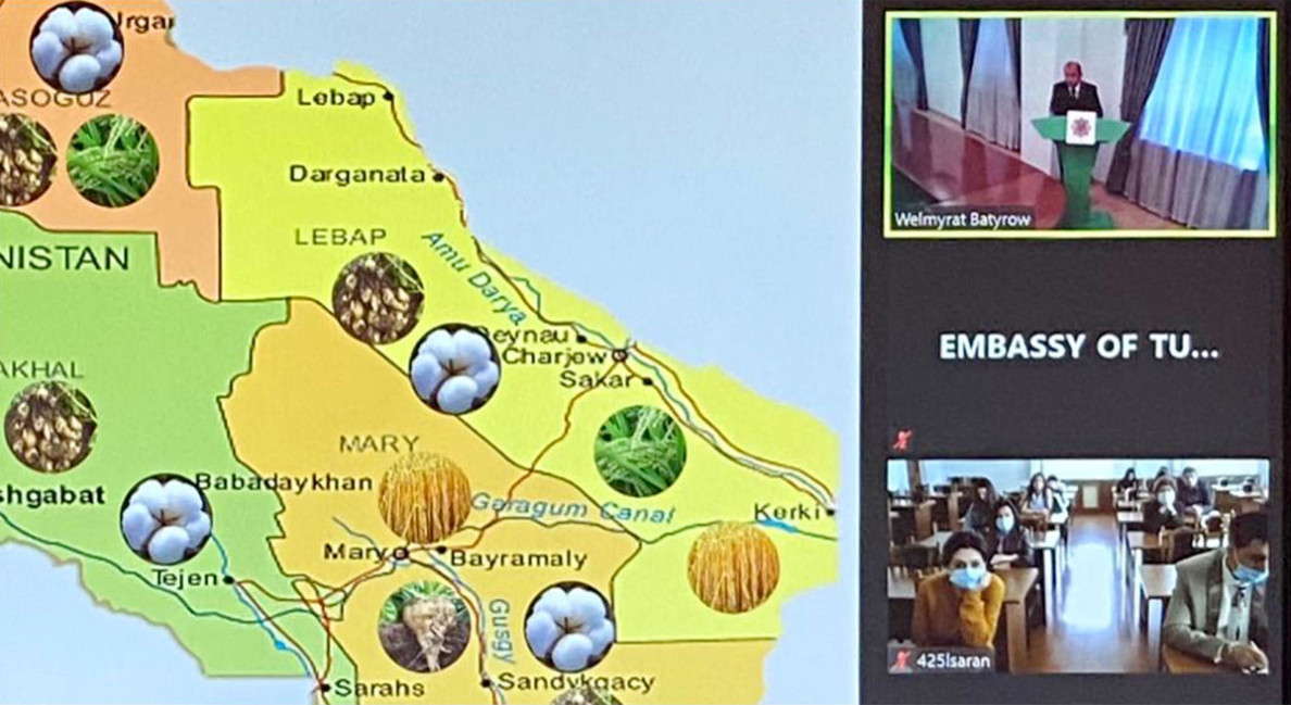 Ermenistanyň we Türkmenistanyň oba hojalyk boýunça ýokary okuw jaýlarynyň bilelikdäki onlaýn-dersleri dowam etdirildi