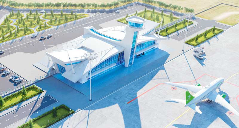 Kerki şäherinde howa menzili gurlar