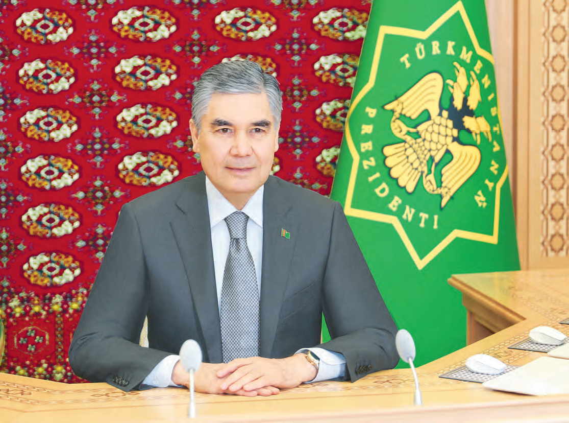 Milli Liderimiz Türki dilli döwletleriň Hyzmatdaşlyk geňeşiniň sanly ulgam arkaly geçirilen maslahatyna gatnaşdy