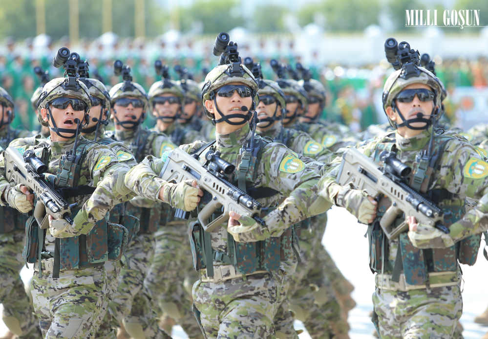 «Türkmen edermen» ýörite maksatly toparlary –  dabaraly harby ýörişiň bezegi