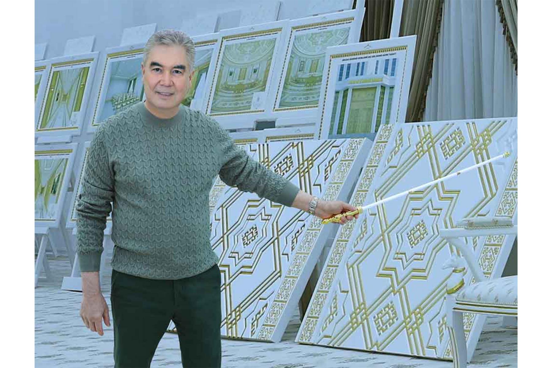 Türkmen halkynyň Milli Lideri Arkadag şäheriniň gurluşygynyň barşy bilen tanyşdy