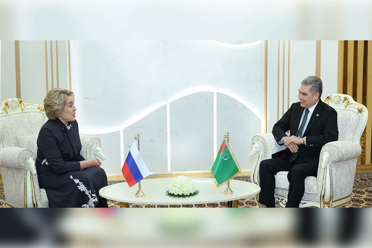 Türkmen halkynyň Milli Lideri, Türkmenistanyň Halk Maslahatynyň Başlygy Gahryman Arkadagymyzyň Russiýa Federasiýasynyň Federal Ýygnagynyň Federasiýa Geňeşiniň Başlygy bilen duşuşygy