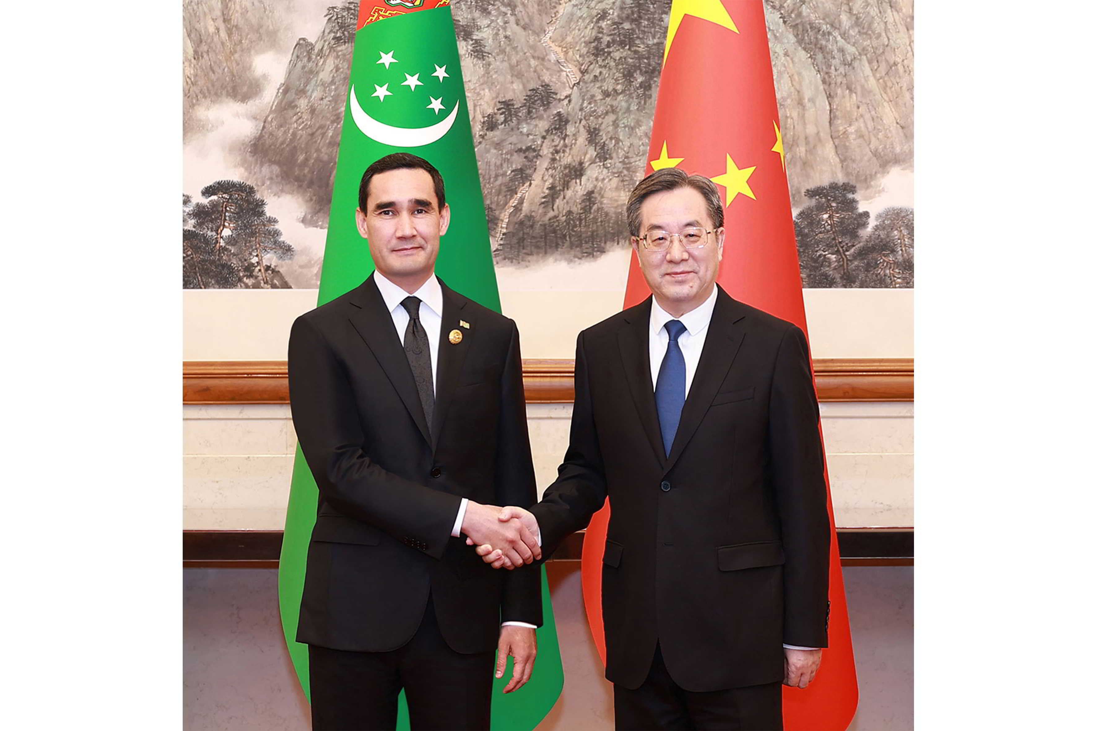 Türkmenistanyň Prezidenti Hytaýyň Döwlet Geňeşiniň Premýeriniň birinji orunbasary bilen duşuşdy