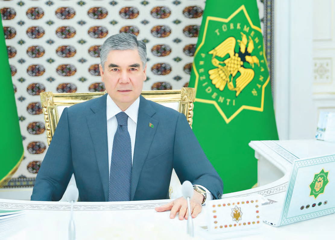 Türkmenistanyň Prezidenti sanly wideoaragatnaşyk arkaly iş maslahatyny geçirdi