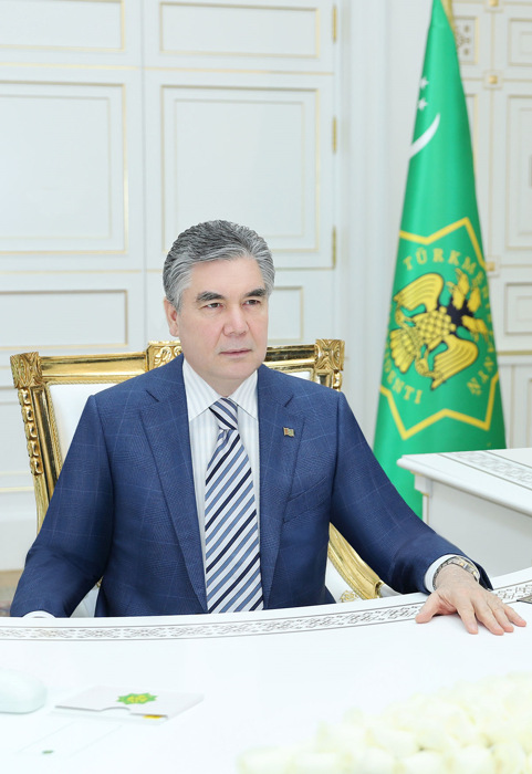 Türkmenistanyň Prezidenti sanly wideoaragatnaşyk arkaly iş maslahatyny geçirdi