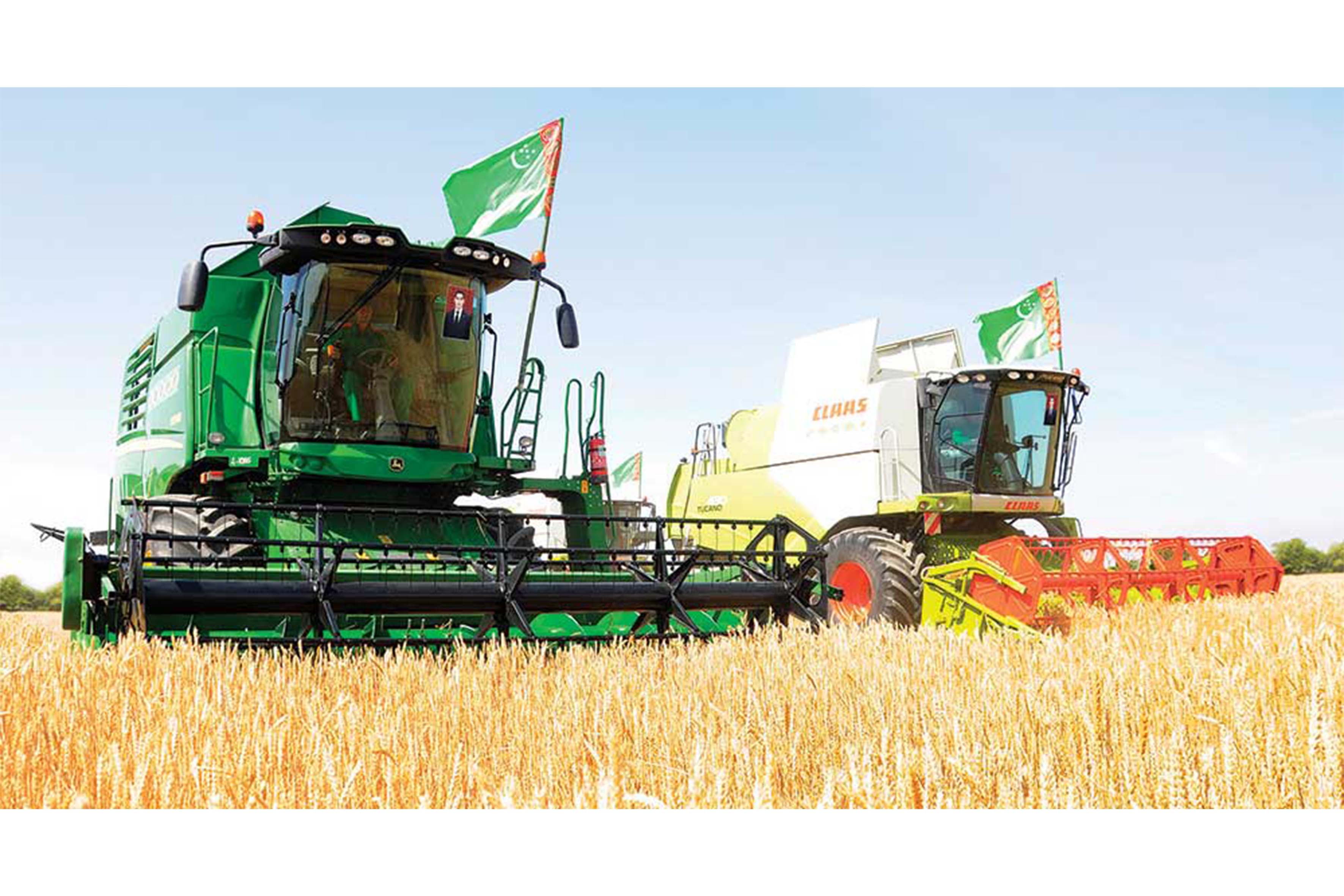 Watan harmanyna 1 million tonnadan gowrak türkmen bugdaýy tabşyryldy