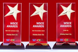 Arkadag şäheriniň täze halkara baýraklary