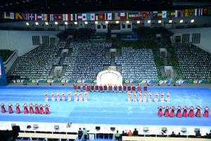 Aşgabatda Kuraş boýunça dünýä çempionatynyň açylyş dabarasy boldy