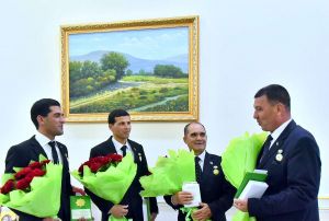 Atçylyk pudagynyň ussatlaryny sylaglamak dabarasy