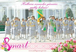 Baýramyňyz gutly bolsun, mähriban zenanlar!