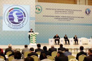 Birinji Hazar ykdysady forumy - žurnalistleriň üns merkezinde