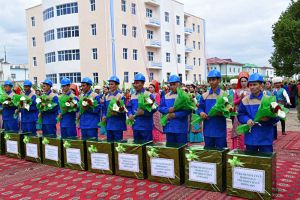 Daşoguz şäherinde täze ýaşaýyş jaýlary ulanylmaga berildi