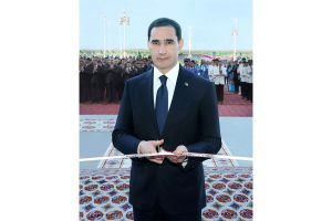 Döwlet Baştutanymyz Balkanabat Halkara howa menziliniň açylyş dabarasyna gatnaşdy