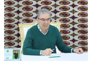 Gahryman Arkadagymyz Halkara onkologiýa ylmy-kliniki merkeziniň gurluşygynyň barşy bilen tanyşdy