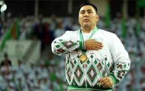 Guşakly göreşde üçünji altyn medal