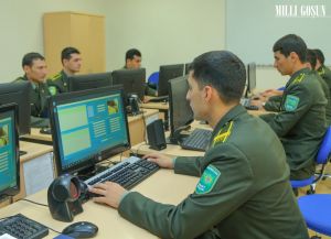 Harby talyplar Ýaragly Güýçlerimiziň sanly ulgama geçmegine goşant goşýarlar