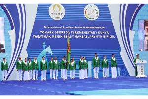 «Olimpiada – 2024-e» gatnaşýan türgenleri ugratmak dabarasy
