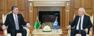 Türkmenistanyň Prezidenti GDA-nyň Ýerine ýetiriji komitetiniň başlygyny kabul etdi