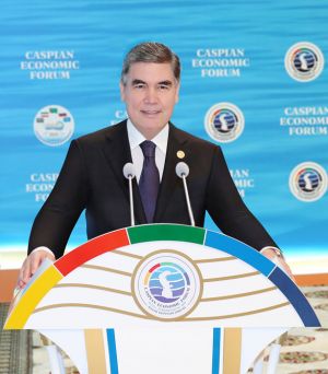 Türkmenistanyň Prezidenti Gurbanguly Berdimuhamedowyň birinji Hazar ykdysady forumynda eden çykyşy