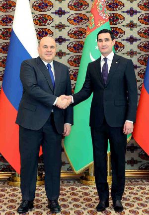 Türkmenistanyň Prezidenti Russiýa Federasiýasynyň Hökümetiniň Başlygy bilen gepleşikleri geçirdi