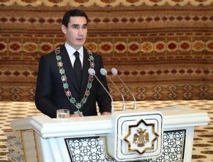 Türkmenistanyň Prezidenti Serdar Berdimuhamedowyň wezipä girişmek dabarasyndaky çykyşy