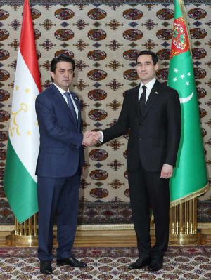 Türkmenistanyň Prezidenti Täjigistanyň Milli Majlisiniň Oli Majlisiniň Başlygyny kabul etdi