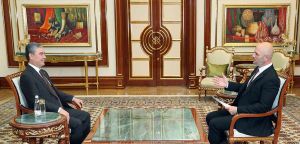 Türkmenistanyň Prezidenti Türkiýäniň döwlet teleradiokompaniýasynyň «TRT World» teleýaýlymynyň sowallaryna jogap berdi