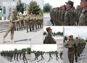 Ýaş esgerleriň harby gullukdaky ilkinji günleri